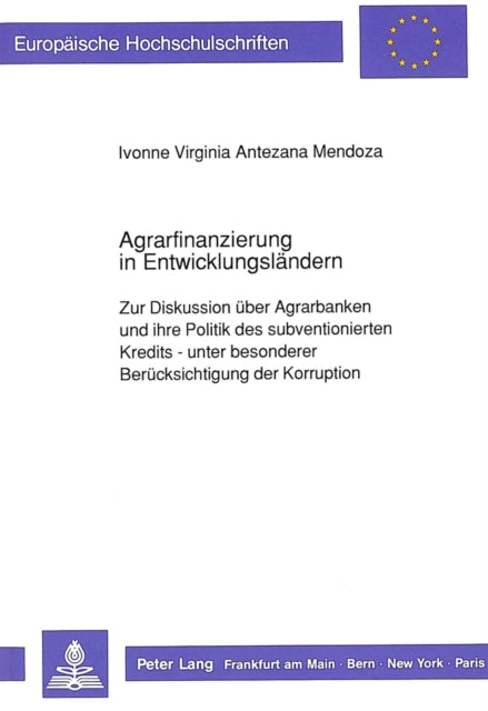 Book cover of: Agrarfinanzierung in Entwicklungslaendern
