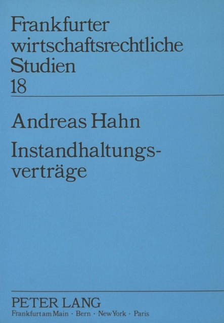 Book cover of: Instandhaltungsvertraege