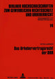 Book cover of: Das Urhebervertragsrecht der DDR