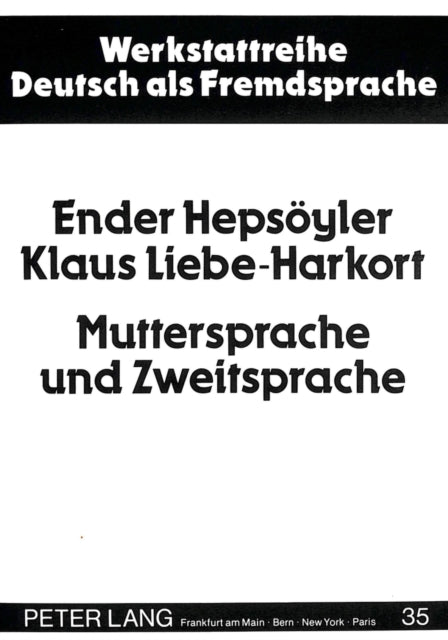Book cover of: Muttersprache und Zweitsprache