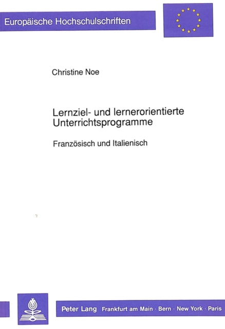 Book cover of: Lernziel- und lernerorientierte Unterrichtsprogramme