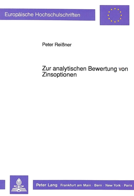 Book cover of: Zur analytischen Bewertung von Zinsoptionen