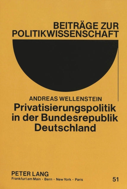 Book cover of: Privatisierungspolitik in Der Bundesrepublik Deutschland