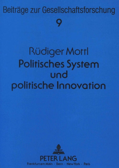 Book cover of: Politisches System und politische Innovation