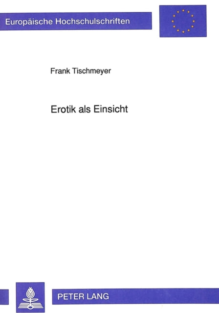 Book cover of: Erotik als Einsicht