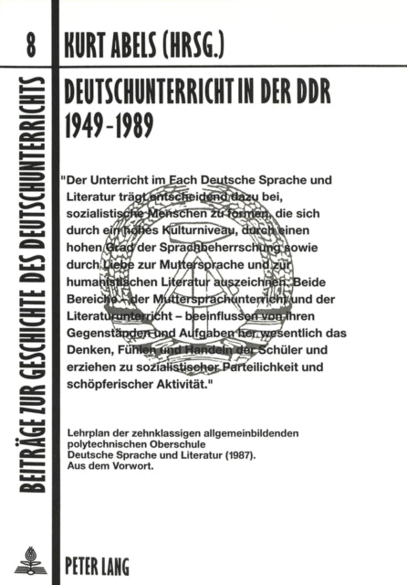 Book cover of: Deutschunterricht in der DDR 1949-1989