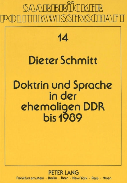 Book cover of: Doktrin und Sprache in der ehemaligen DDR bis 1989