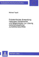 Book cover of: Extraterritoriale Anwendung nationalen Kartellrechts und Moeglichkeiten zur Loesung zwischenstaatlicher Jurisdiktionskonflikte