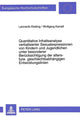 Book cover of: Quantitative Inhaltsanalyse verbalisierter Sexualexpressionen von Kindern und Jugendlichen unter besonderer Beruecksichtigung der alters- bzw. geschlechtsabhaengigen Entwicklungslinien