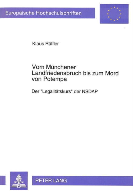Book cover of: Vom Muenchener Landfriedensbruch Bis Zum Mord Von Potempa