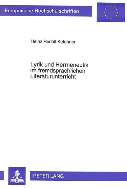 Book cover of: Lyrik und Hermeneutik im fremdsprachlichen Literaturunterricht