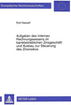 Book cover of: Aufgaben des Internen Rechnungswesens im bankbetrieblichen Zinsgeschaeft und Ausbau zur Steuerung des Zinsrisikos