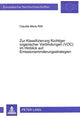 Book cover of: Zur Klassifizierung fluechtiger organischer Verbindungen (VOC) im Hinblick auf Emissionsminderungsstrategien