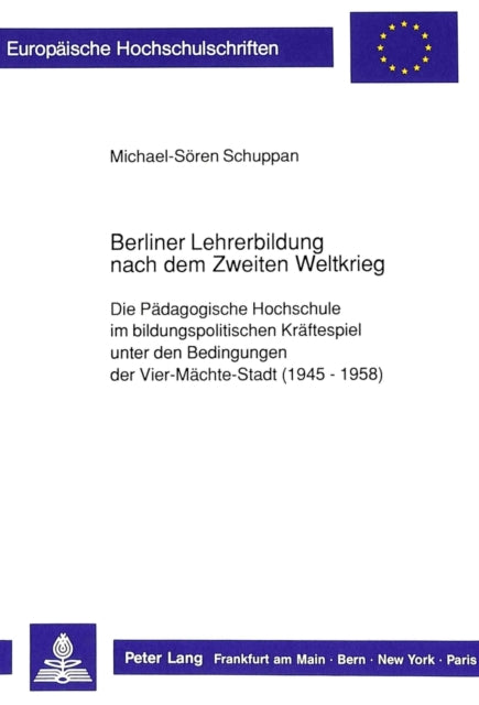 Book cover of: Berliner Lehrerbildung nach dem Zweiten Weltkrieg