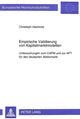 Book cover of: Empirische Validierung von Kapitalmarktmodellen