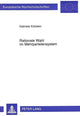 Book cover of: Rationale Wahl im Mehrparteiensystem