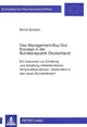 Book cover of: Das Management-Buy-Out-Konzept in der Bundesrepublik Deutschland