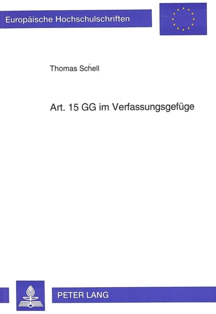 Book cover of: Art. 15 GG im Verfassungsgefuege