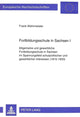 Book cover of: Fortbildungsschule in Sachsen I