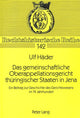 Book cover of: Das gemeinschaftliche Oberappellationsgericht thueringischer Staaten in Jena