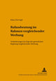 Book cover of: Rufausbeutung Im Rahmen Vergleichender Werbung. By: Klaas Ziervogel