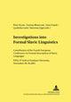 Book cover of: Investigations into Formal Slavic Linguistics