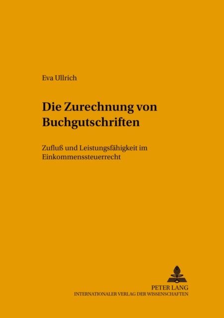 Book cover of: Die Zurechnung Von Buchgutschriften. By: Eva Ullrich