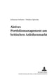 Book cover of: Aktives Portfoliomanagement Am Britischen Anleihenmarkt. By: Johannes Scheier