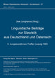 Book cover of: Linguistische Beitraege zur Slawistik aus Deutschland und Oesterreich