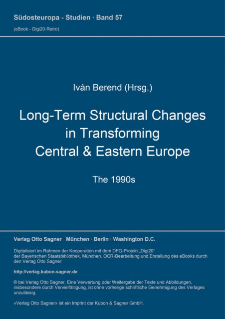 Book cover of: Long-Term Structural Changes in Transforming Central & Eastern Europe (The 1990s)