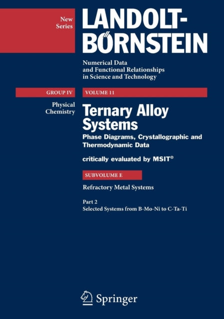 Book cover of: Refractory Metal Systems. By: Günter Effenberg