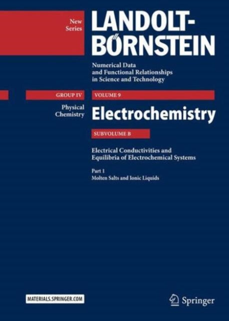Book cover of: Part 1: Molten Salts and Ionic Liquids. By: Rudolf Holze