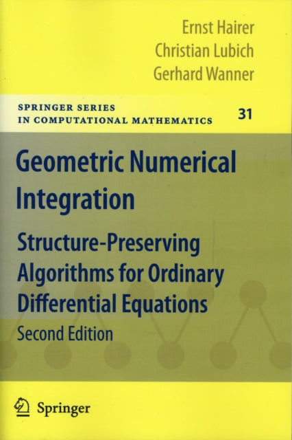 Book cover of: Geometric Numerical Integration. By: Ernst Hairer