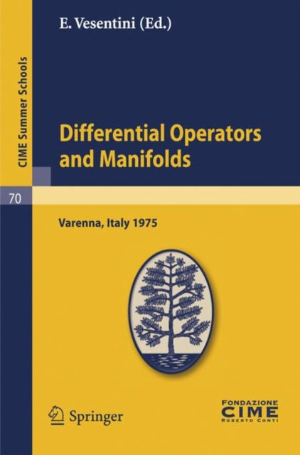 Book cover of: Differential Operators on Manifolds. By: E. Vesenttni