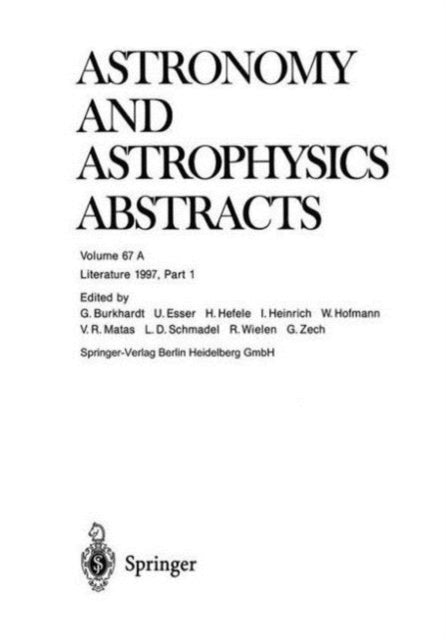 Book cover of: Literature 1997, Part 1. By: Astronomisches Rechen-InstitutARI