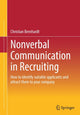 Book cover of: Nonverbal Communication in Recruiting. By: Christian Bernhardt
