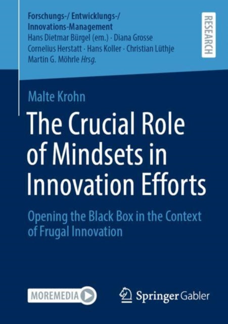 Book cover of: Crucial Role of Mindsets in Innovation Efforts. By: Malte Krohn