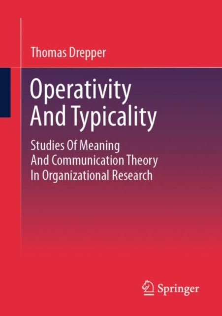 Book cover of: Operativity And Typicality. By: Thomas Drepper