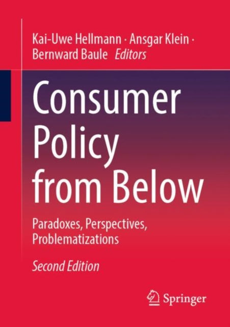 Book cover of: Consumer Policy from Below