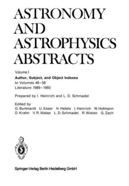 Book cover of: Author, Subject, and Object Indexes. By: I. Heinrich
