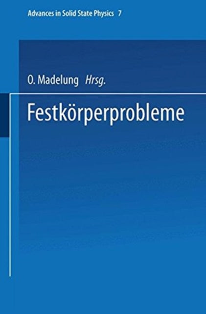 Book cover of: Festkorperprobleme. By: O. Madelung