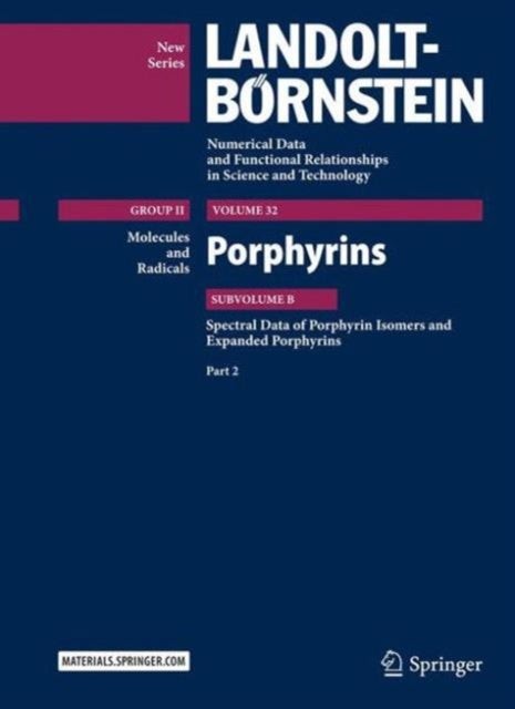 Book cover of: Porphyrins - Spectral Data of Porphyrin Isomers and Expanded Porphyrins. By: Vandana Gupta