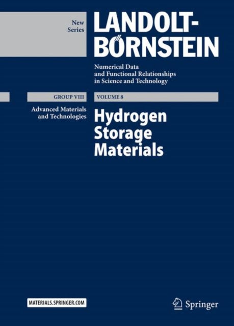 Book cover of: Hydrogen Storage Materials. By: Emil Burzo