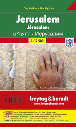 Jerusalem, City Plan 1:12.500, City Pocket + The Big Five