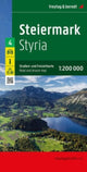 Book cover of: Styria, road and leisure map 1:200,000, freytag & berndt