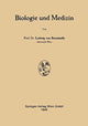 Book cover of: Biologie und Medizin. By: Ludwig Bertalanffy