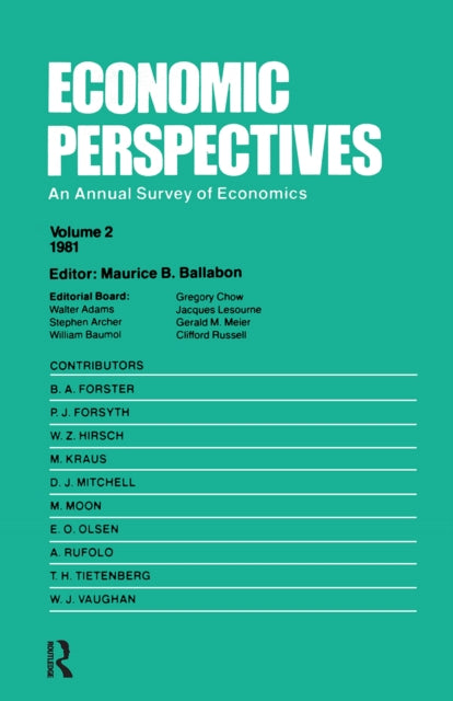 Book cover of: Economic Perspectives (Vol 2). By: M. B. Ballabon