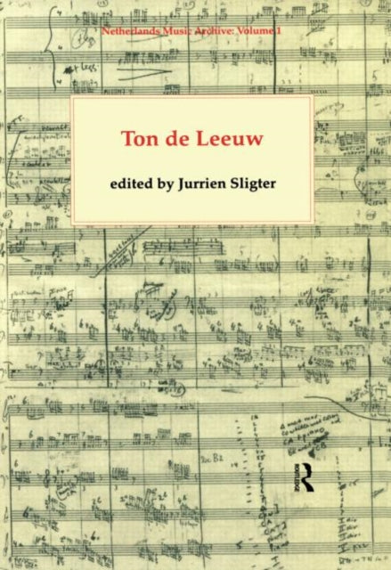 Book cover of: Ton de Leeuw. By: J. Sligter