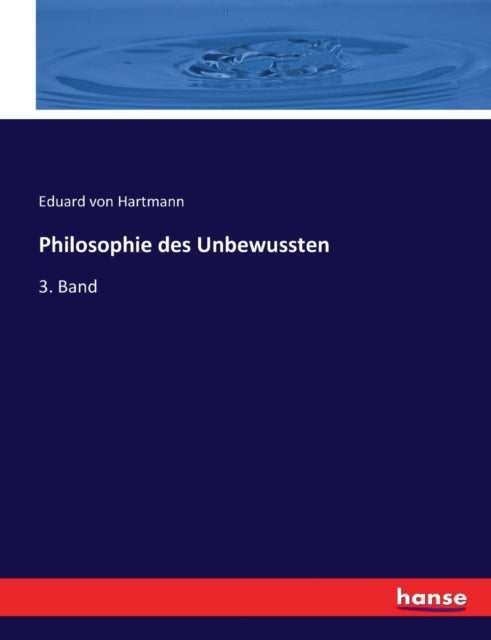 Book cover of: Philosophie des Unbewussten