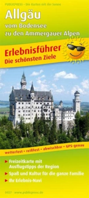 Book cover of: Allgau, adventure guide and map 1:150,000